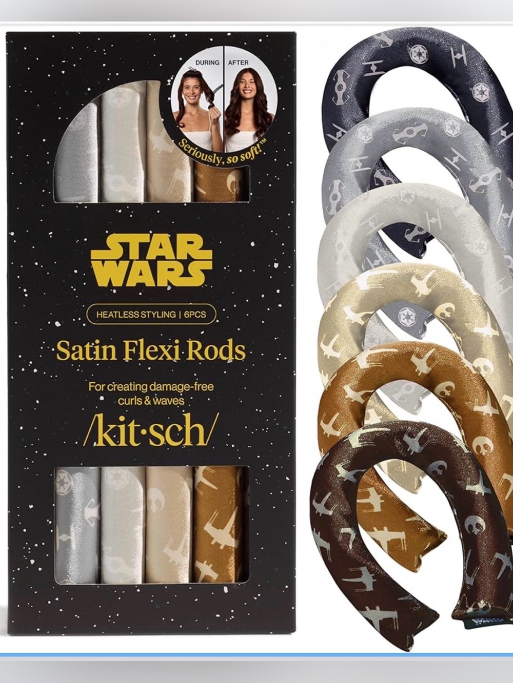 Kitsch Starwars Hairstyling Satin Flexi Rods